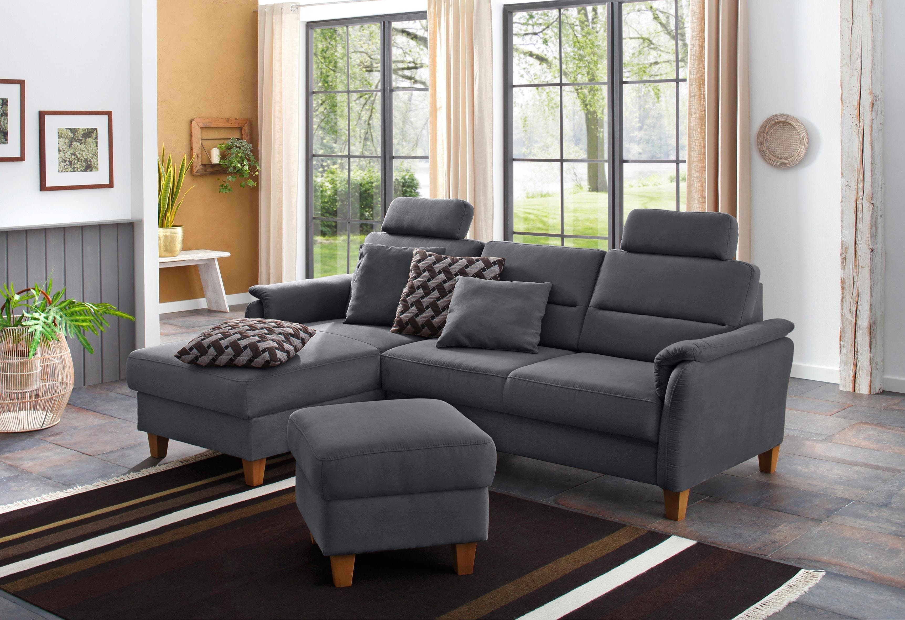 Home affaire Ecksofa Palmera L-Form | Grau