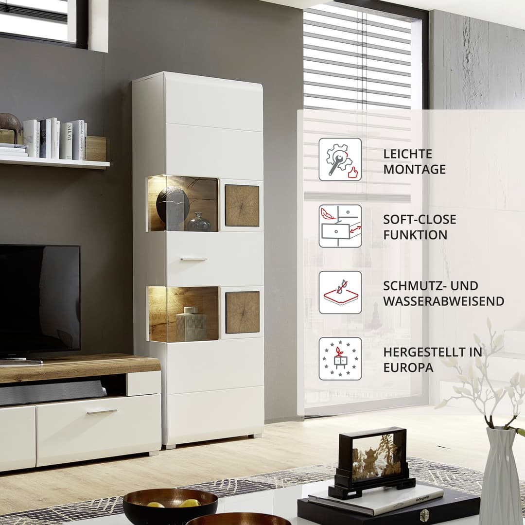 Innostyle Vitrine FUN PLUS | Weiß