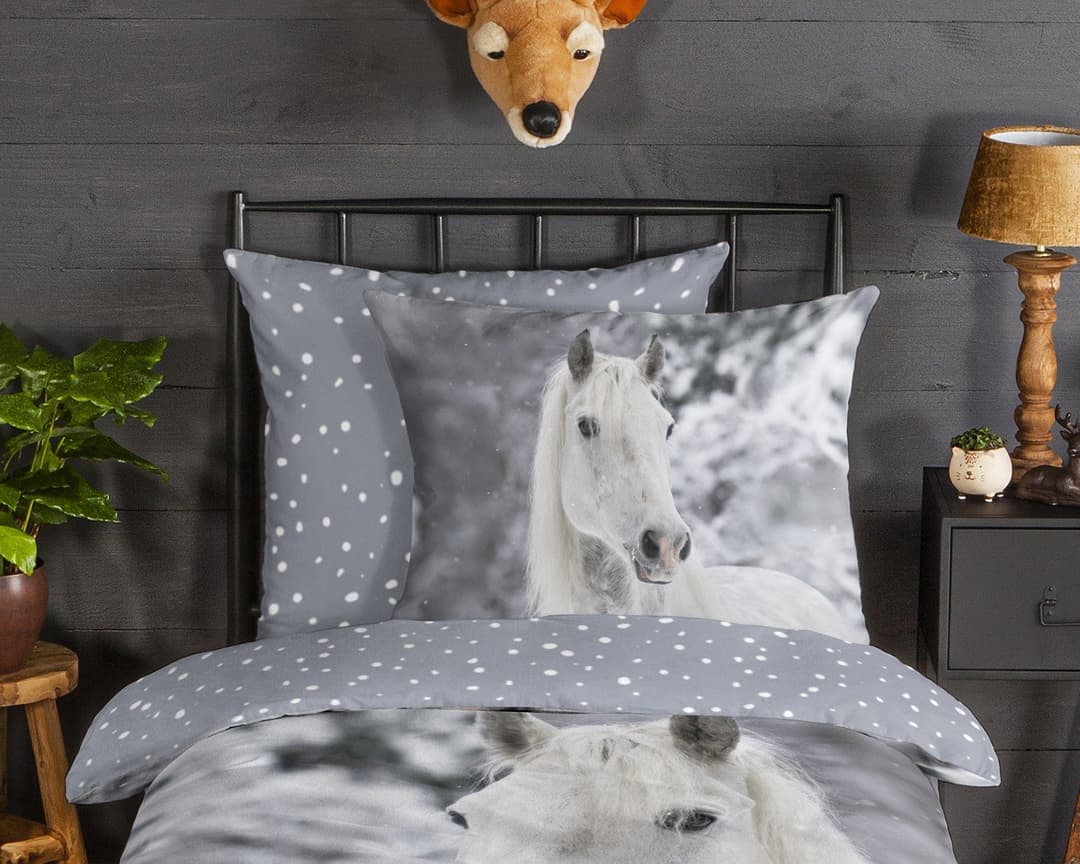 good morning Kinderbettwäsche Bonnie | Grau