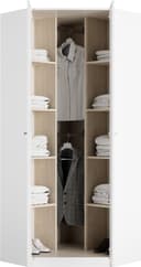 priess Eckkleiderschrank Saragossa | Weiß 5