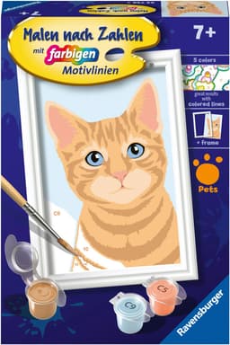 Ravensburger Malen nach Zahlen CreArt Niedliche Katze | Mehrfarbig