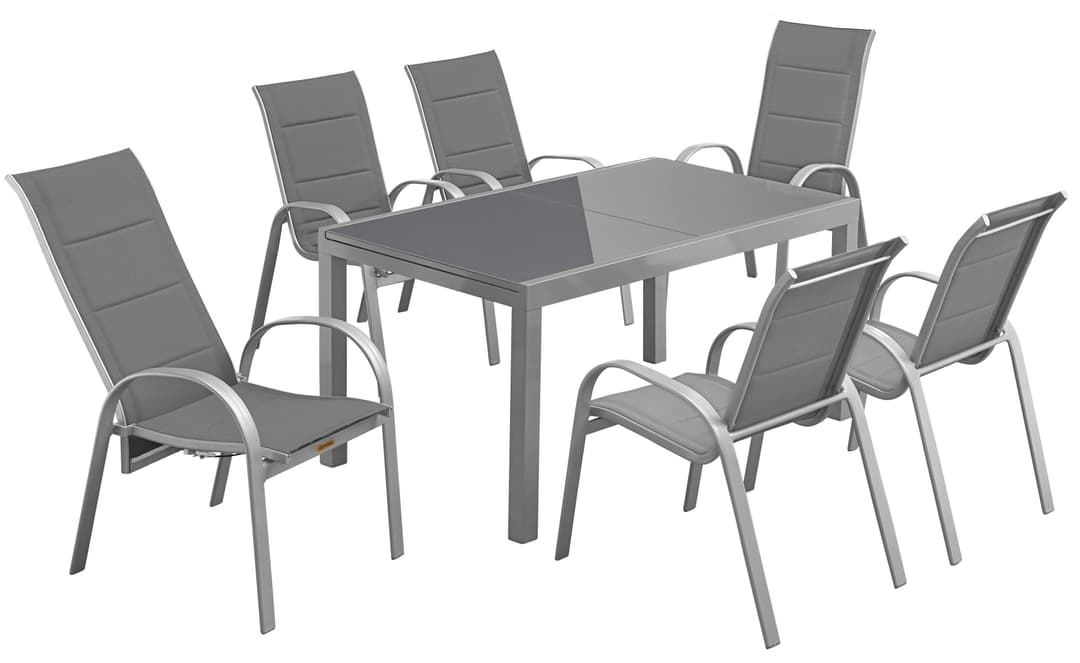 MERXX Garten-Essgruppe Amalfi Deluxe | Grau
