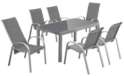 MERXX Garten-Essgruppe Amalfi Deluxe | Grau