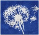 Grund Badematte Pusteblume | Blau 2