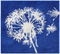 Grund Badematte Pusteblume | Blau