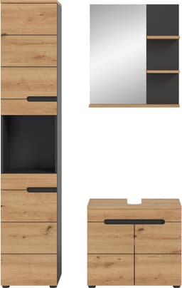 welltime Badmöbel-Set REHAT | Holztöne