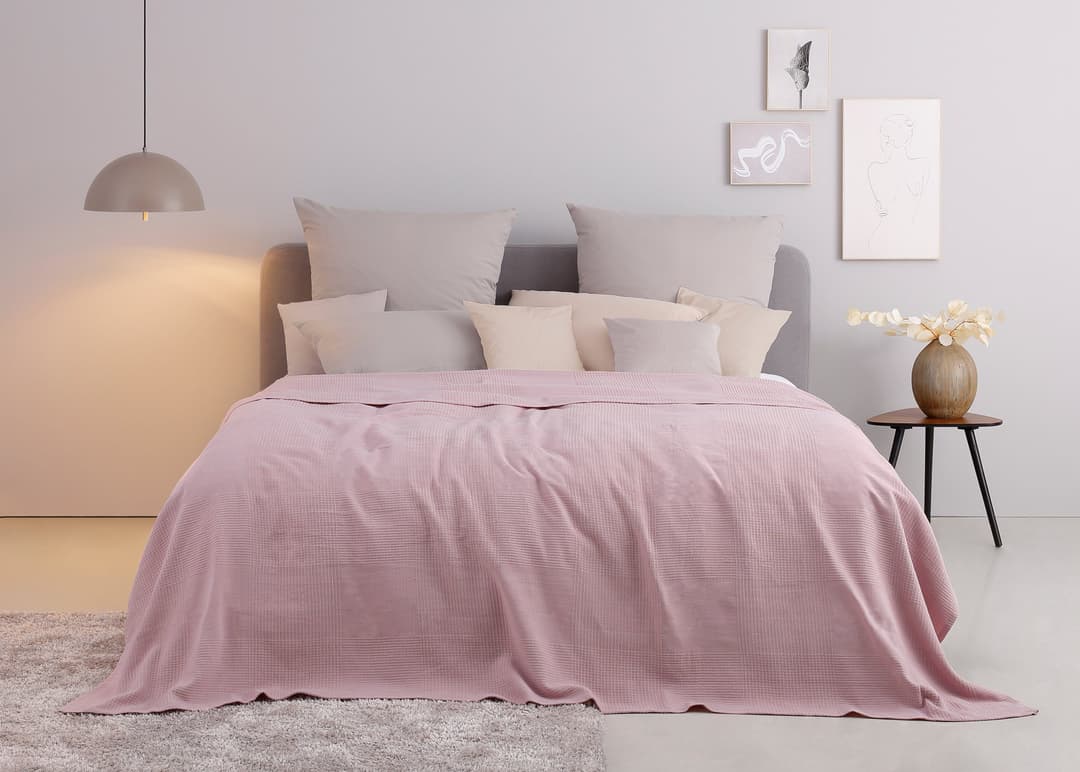 Tagesdecke Mira | Rosa