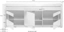 Home affaire Sideboard Carat | Weiß 5