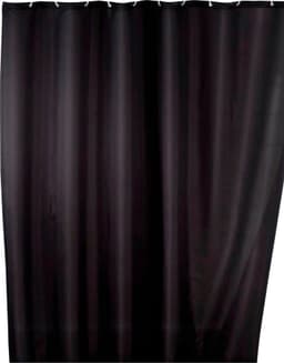 WENKO Duschvorhang Uni Black | Schwarz