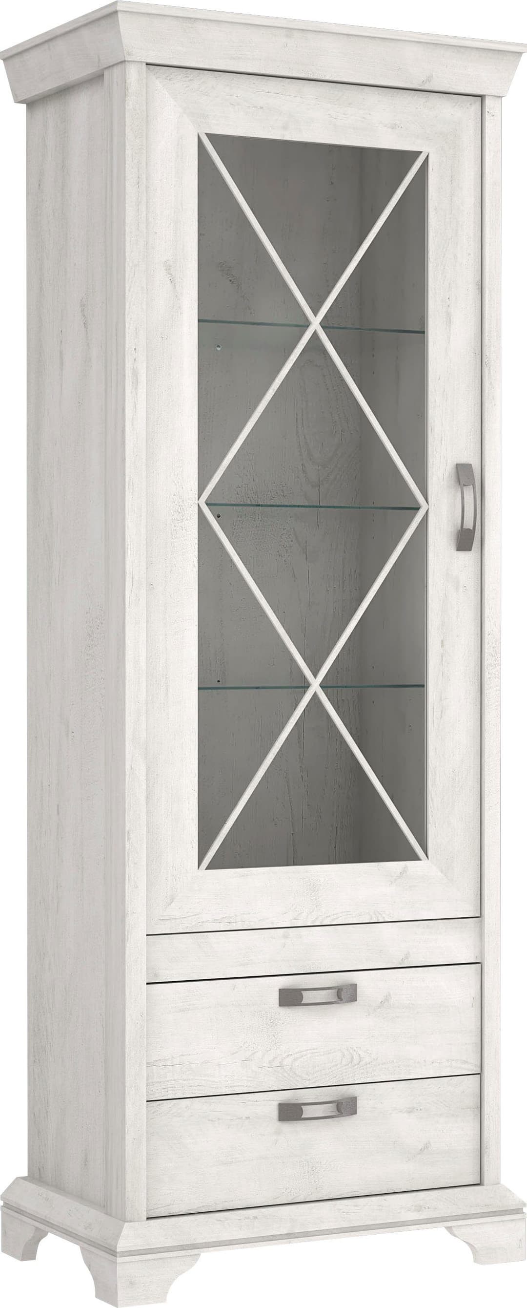 FORTE Vitrine Kashmir | Weiß