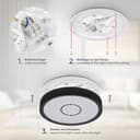 B.K.Licht LED Deckenleuchte BK_DL1434 | Schwarz 5