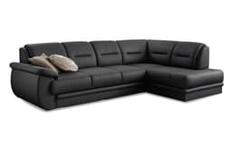 sit&more Ecksofa Mailand L-Form | Schwarz