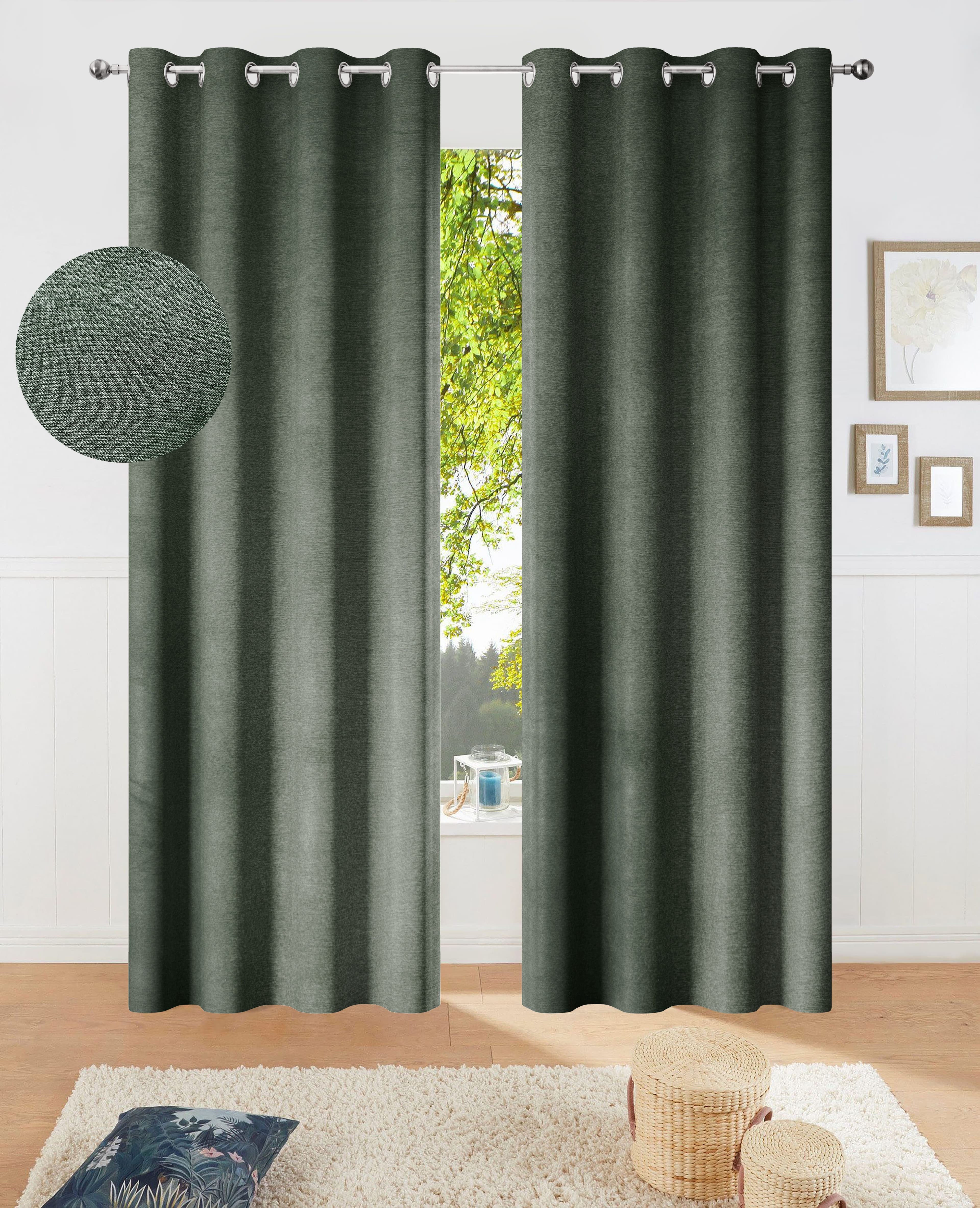OTTO home Verdunkelungsvorhang Fleuriss | Grün