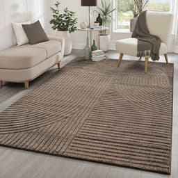 the carpet Teppich Everest | Braun