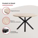 Duo Collection Esstisch Damira Tisch rund | Holztöne 3