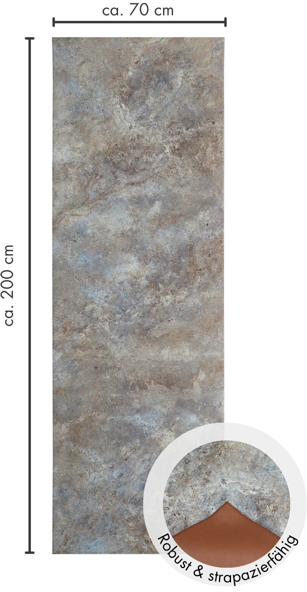 Andiamo Vinylteppich Marrakesch | Grau