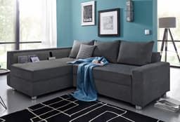COLLECTION AB Ecksofa Relax L-Form | Grau