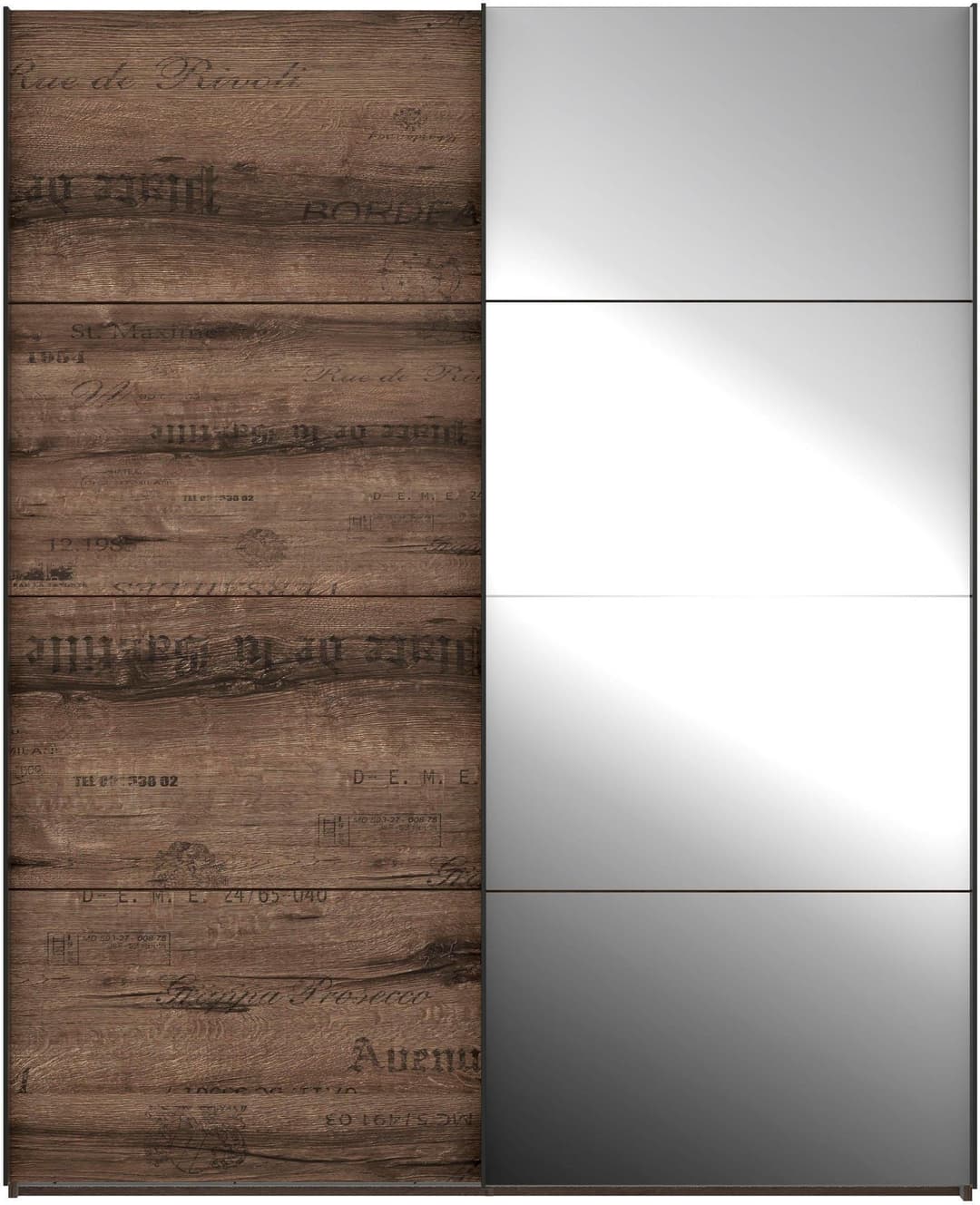 FORTE Schwebetürenschrank Jacky | Holztöne