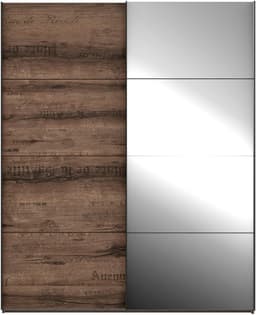 FORTE Schwebetürenschrank Jacky | Holztöne