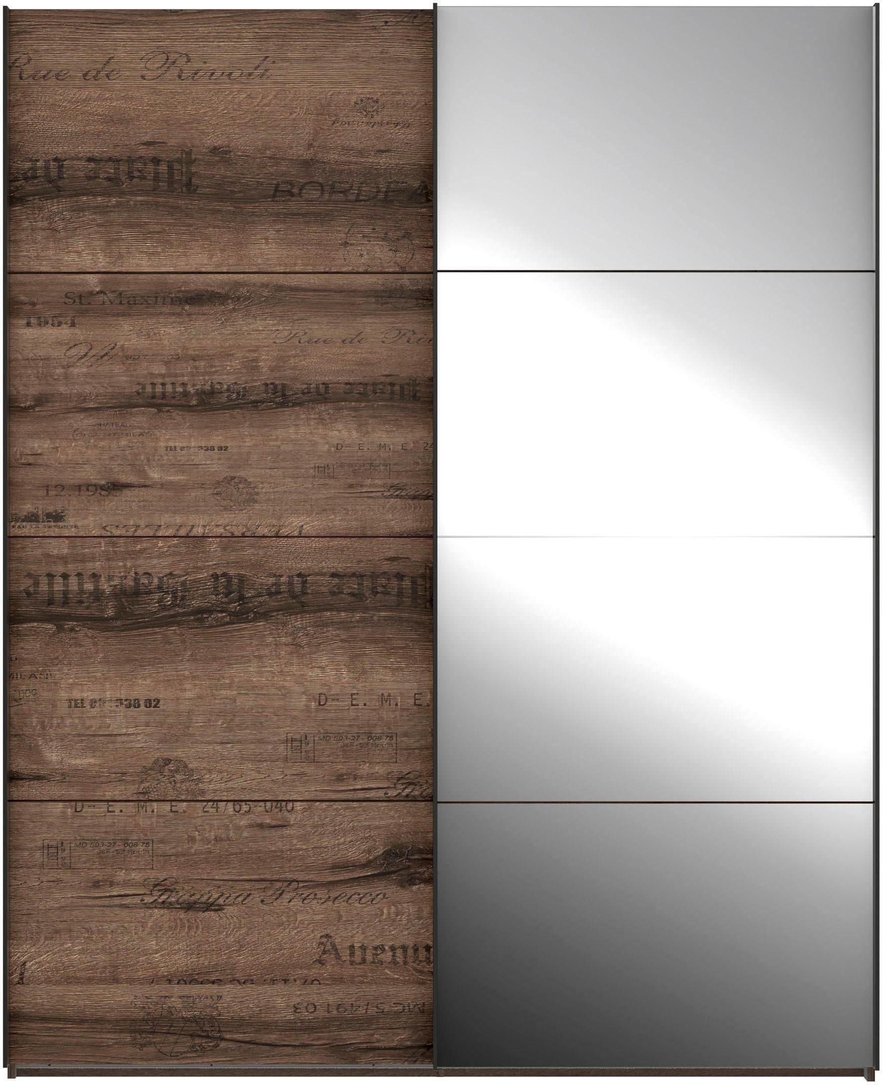 FORTE Schwebetürenschrank Jacky | Holztöne