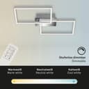 Briloner Leuchten LED Deckenleuchte FRAME | Silber 5