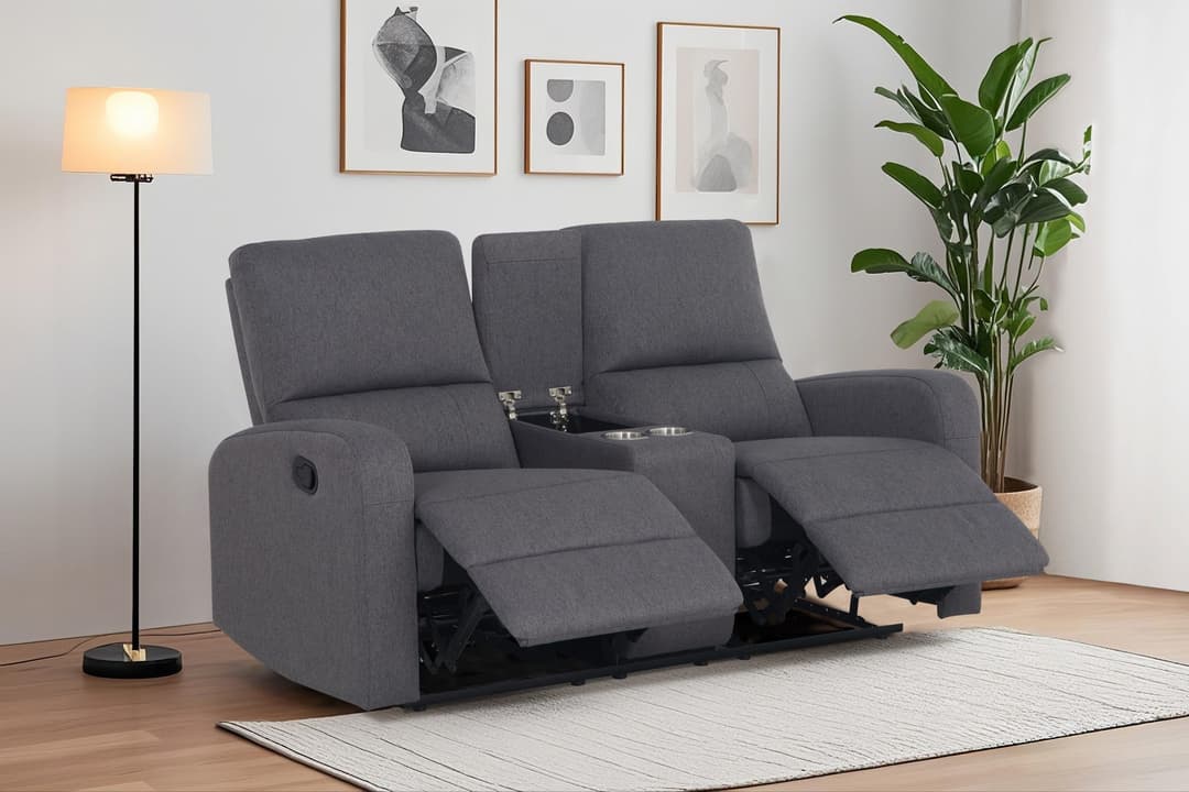 Home affaire 2-Sitzer TOURNAY Kinosofa | Grau