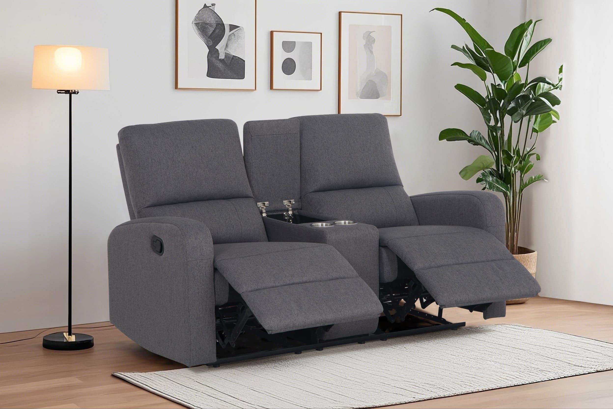 Home affaire 2-Sitzer TOURNAY Kinosofa | Grau