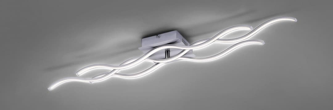 JUST LIGHT WELLA Deckenleuchte | Silber