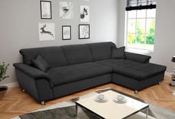 DOMO collection Ecksofa Franzi | Grau