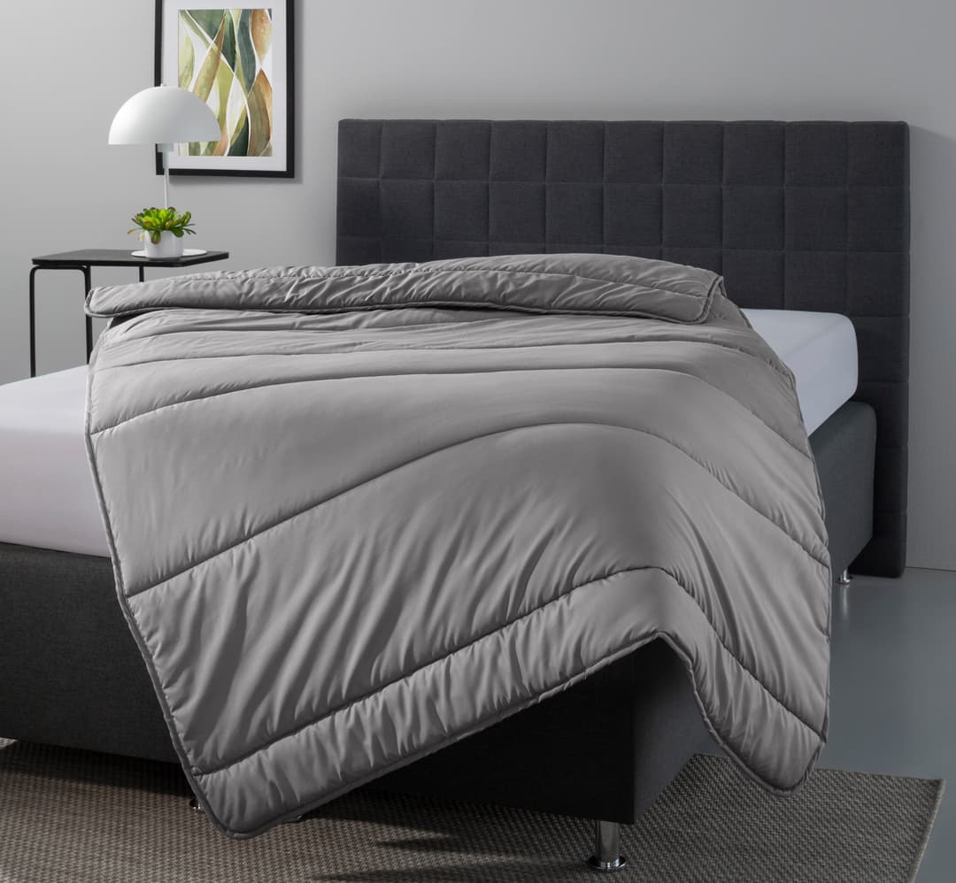 OTTO home Microfaserbettdecke Clarra | Grau