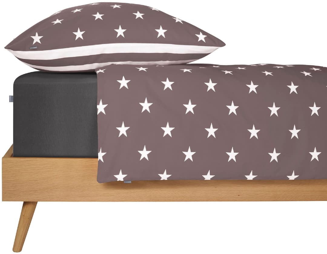Schiesser Wendebettwäsche Stars & Stripes | Braun