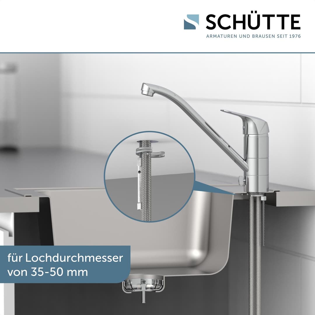 Schütte LUCA Spültischarmatur | Silber
