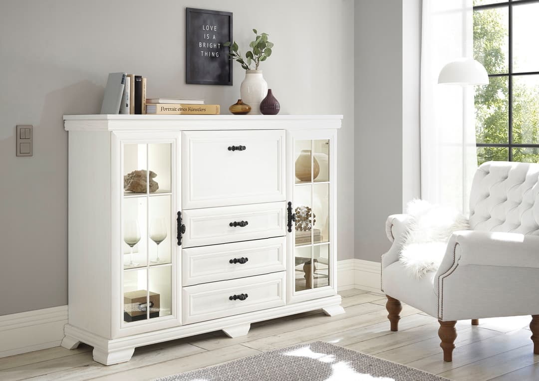 OTTO home Highboard Royal | Weiß