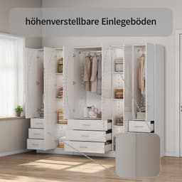OTTO home Kleiderschrank Trento | Weiß