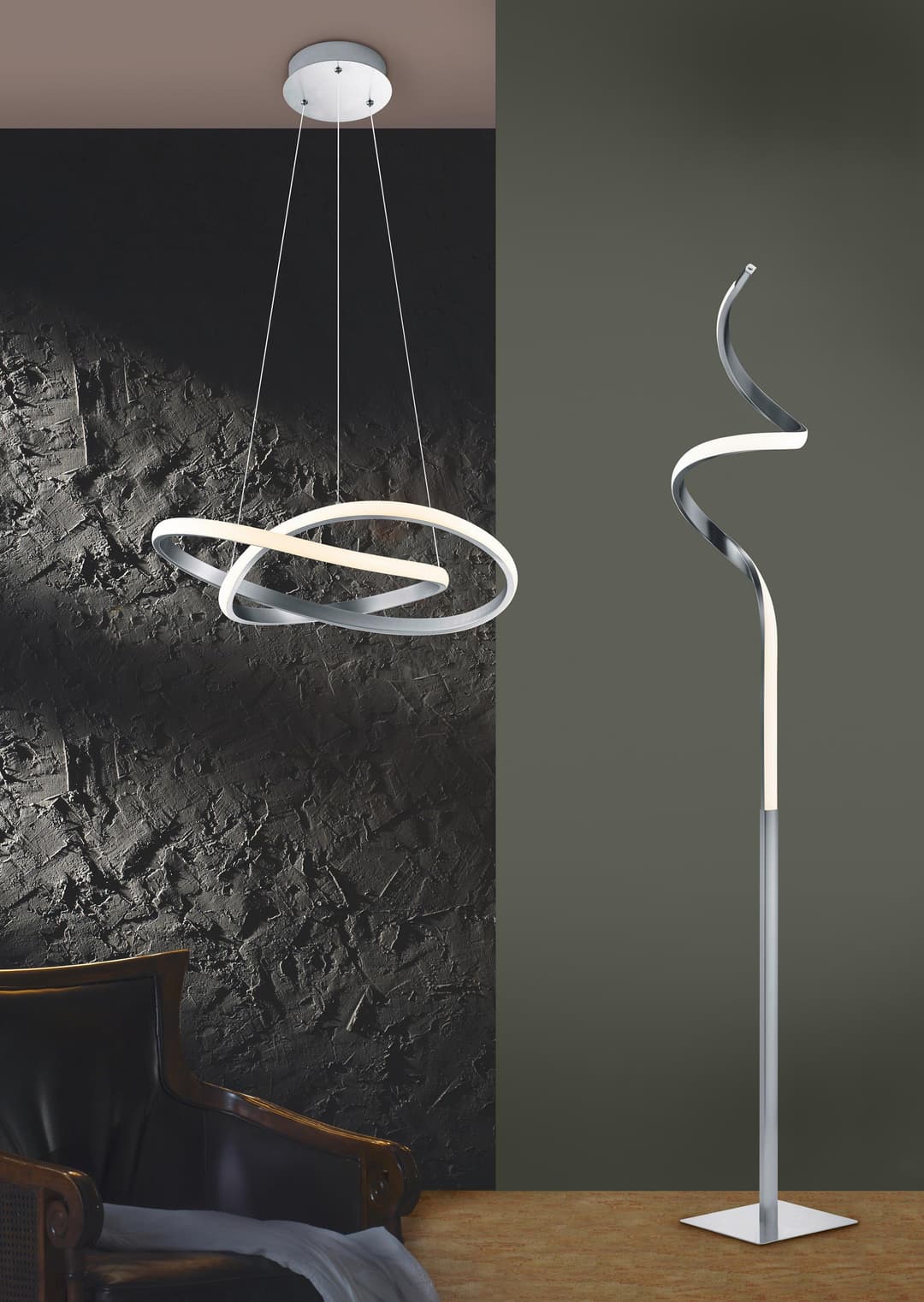 Reality Leuchten LED Stehlampe Mira | Schwarz