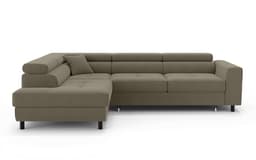 OTTO home Ecksofa AADEN Schlafsofa 254 cm | Braun