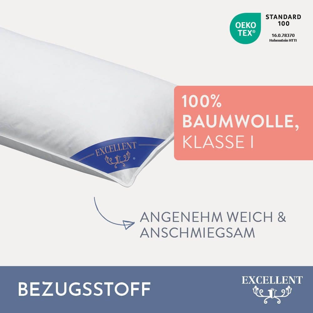 Excellent Zürich 3-Kammer-Kopfkissen | Weiß
