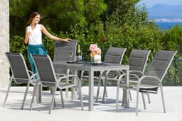 MERXX Garten-Essgruppe Amalfi Deluxe | Grau