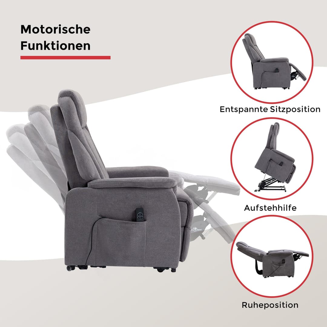 Duo Collection TV-Sessel Toronto XXL | Grau