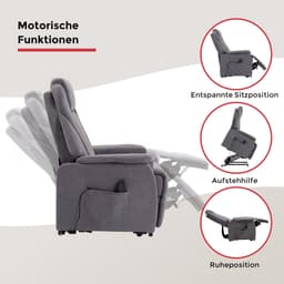 Duo Collection TV-Sessel Toronto XXL | Grau