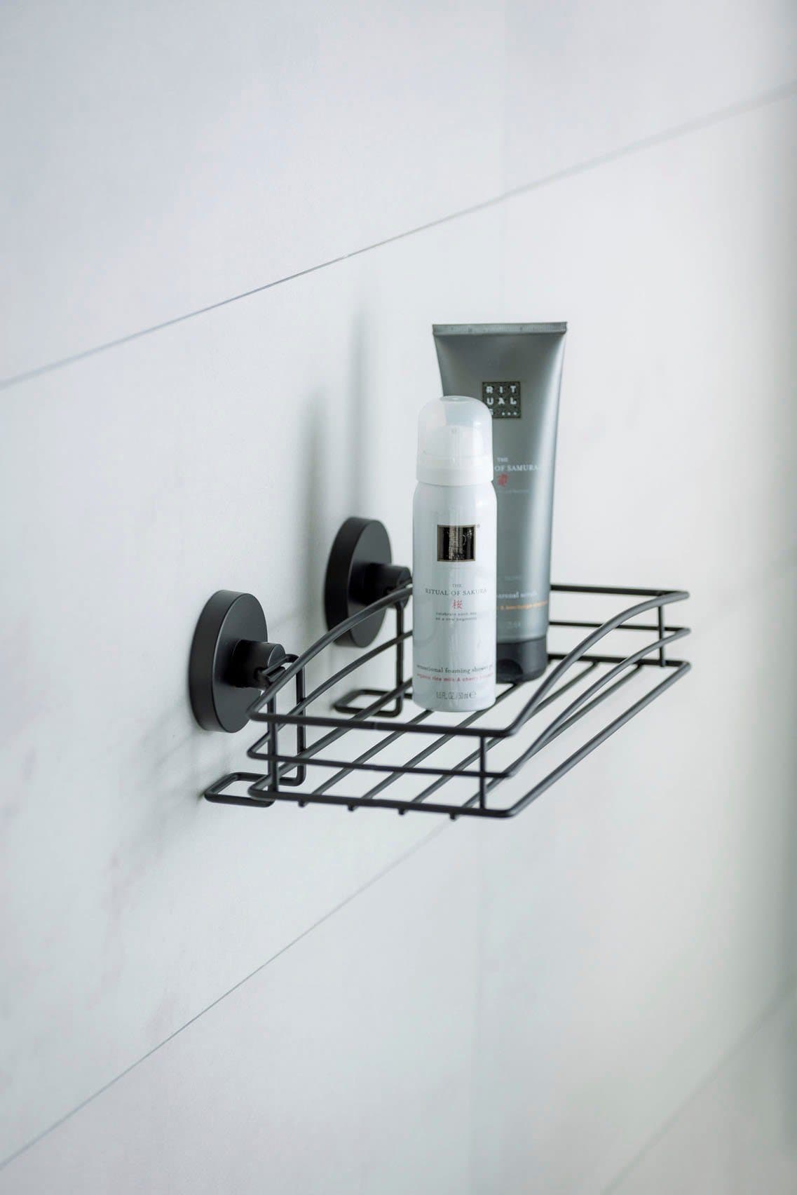 Wenko Duschablage Vacuum-Loc | Schwarz