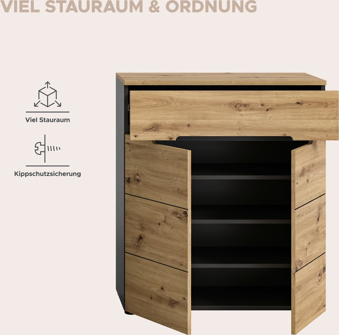 Home affaire Schuhkommode REHAT | Holztöne