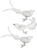 Krebs Glas Lauscha Weihnachtsbaumklammer CBK90661 | Silber