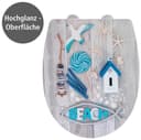 Wenko WC-Sitz Beach High Gloss | Mehrfarbig