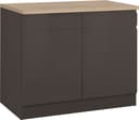 KOCHSTATION Unterschrank KS-Virginia | Grau