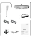 welltime Brausegarnitur FABIA | Silber 3