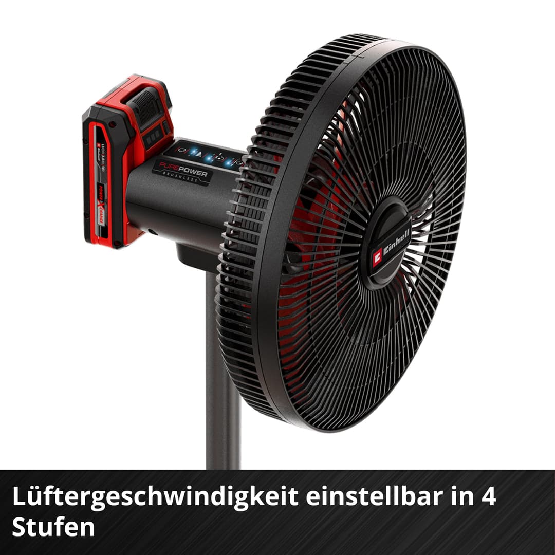 Einhell Akku-Ventilator GE-CF 18/320 P Li-Solo | Schwarz