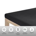 OTTO home Spannbettlaken Physalis Topper COMFORT | Schwarz 3