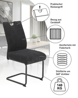 HELA Freischwinger MERKUR XL | Grau