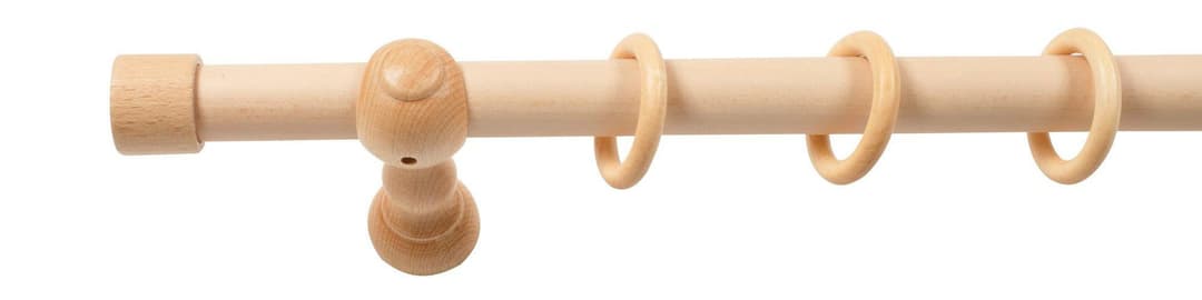 SN DECO GROUP Gardinenstange Cafiro | Holztöne